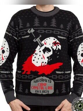 Mondo - Friday The 13th Graphic Knit Sweater - Size 2XL